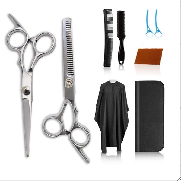 Sugarello Home Barber Haircut Set, Barber Tool, Hair Cutting, Scissors, Thinning Scissors, Beginners, Self-Cut, Adult, Kids, Easy at Home, Includes Exclusive Case (9-Piece Set)