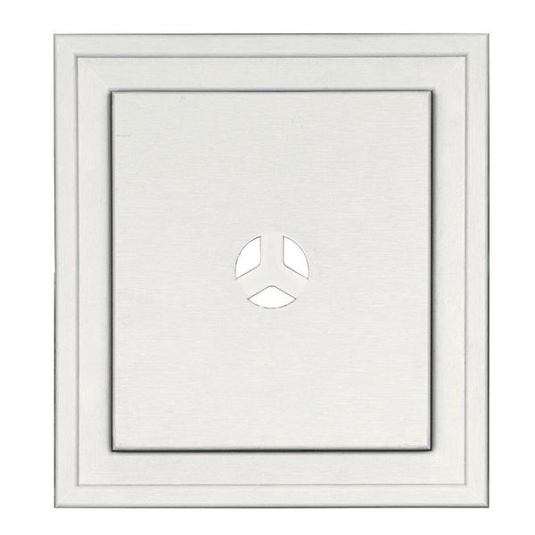 J-BLOCK Square Mount White 123 Vinyl Siding Accessory Mounting 8”x8”x2”