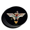 Wonder Woman 80th Collage Logo Novelty Coaster Set