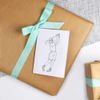 4 x 'Lady Playing Golf' Gift Tags/Labels (GI00045112)