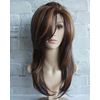 Yxshz Ladies Brown Blonde Medium Length Wig