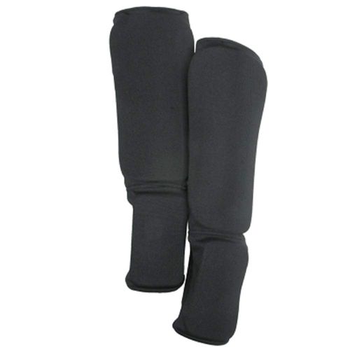 Martial Art, Taekwondo, MMA Cloth Shin Instep Guard for Sparring Gear Child Small/Medium to X-Large (Black or White Color)