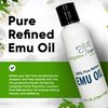 Longview Farms® Emu Oil - Hair and Body Oil - 100% Pure & Refined Emu Oil for Skin & Hair Care | Premium Quality Hydration & Nourishment | 1/2 Fl. Oz