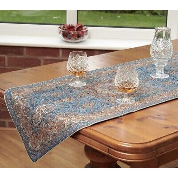 LPUK Termeh table runner, Persian exquisite rug style tapestry Series 24 Atlas