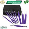 10 Pcs Pimple Popper Blackhead Remover Kit Tools Set Comedone Zit Extractor