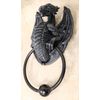 Faux Stone Dragon Grasping Door Knocker Home Decor 8"H Collection