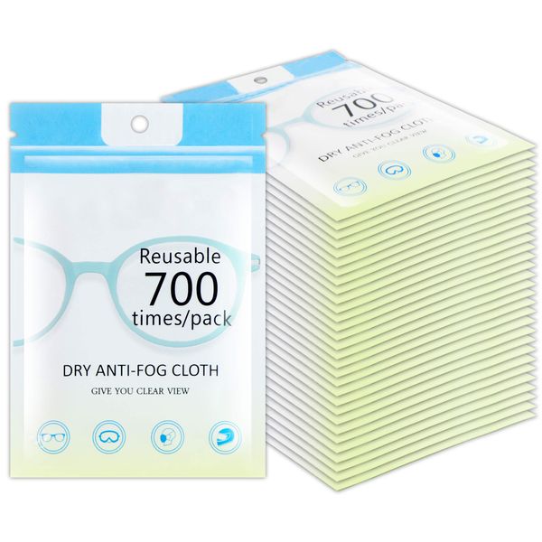 Microfiber Anti-Fog Eyeglasses Cleaning Cloth, Lens Wipes for All Electronic Device Screens(30PCS Anti-Fog Cloth)