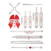 SHOTS OU510-Bondage Toys White,red One Size