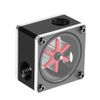 Water Flow Meter, 6 Impeller 3 Ways Flow Meter Indicator G1/4 Thread for PC Water Cooling System