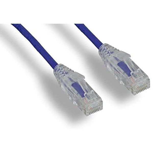 RiteAV - Ultra Slim, Fluke Tested Cat6 High Density Network Ethernet Cable - Purple - 14ft (10 Pack)