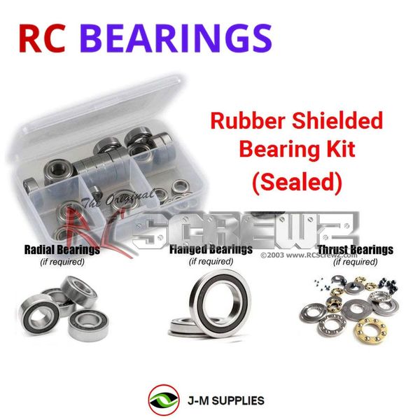 RCScrewZ Rubber Shielded Bearing Kit dur009r for Duratrax Overdrive ST | KIT