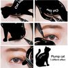 TailaiMei Eyeliner Stencils, Matte PVC Material Smoky Eyeshadow Applicators Guide Template Tool