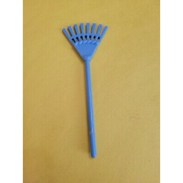 Fisher Price Loving Family Dollhouse Blue Leaf Rake Vintage 1996 5 “