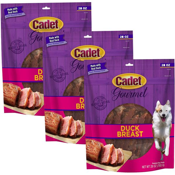 (3 Pack) Cadet Duck Dog Treat (28 Ounce Per Pack)