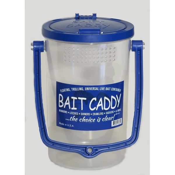 Universal Live Bait Container. Clear, Portable, Floating, and Trolling usable Spring, Summer, Fall and Winter