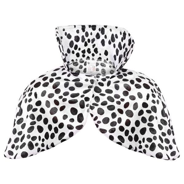 Dalmatian Print Cape - Plus Size - Halloween Book Week Fancy Dress Costume - Adults Printed Shortline Cape with Velcro Fastening