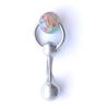 NAVIKO Multi Color Glass Ball Door Knocker VCH Piercing Barbell