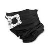 Biker Black Skull Half Face Mask Ghost Scarf Half Dot Neck Warmer Windproof
