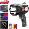 3000000LM Bright Solar/USB Rechargeable LED Spotlight Flashlight Searchlight US