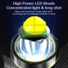 LED Strong Searchlight Flashlight Hand Lamp Rechargeable 2 Lighting Modes