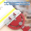 Table Saw Miter Gauge Adjustable Multi-Angle Track Saw Guide Square Right Angle Guide Angle Stop for Makita Festool DeWalt Guide Rail