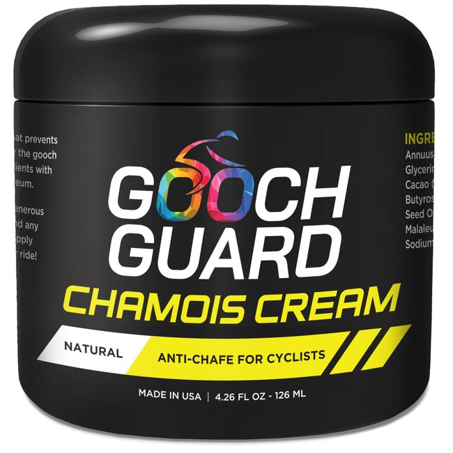 Gooch Guard Chamois Cream & Anti Chafing Cream - Natural Chamois Cream Cycling & Running - Anti Friction Cream, Anti Chafe Cream Balm for Men & Women