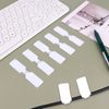 AIEX 60 x Reusable Writable Network Cable Labels, Replacement Electrical Cable Labels for Cable Management and Identification (White)