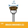 Dremel 536N Brass Brush (Pack of 2)