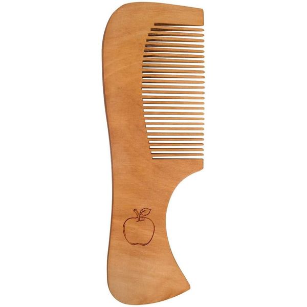'Apple with Leaf' Wooden Comb (HA00050065)
