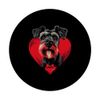 Valentine's Day Standard Schnauzer PopSockets Adhesive PopGrip