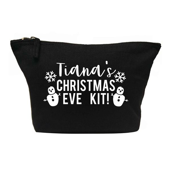 Flox Creative Makeup Bag Custom Christmas Eve Kit Black