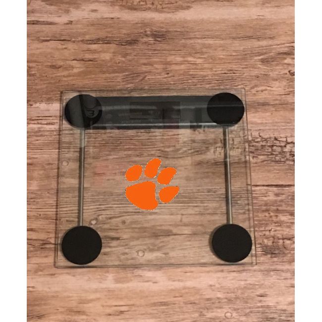 Clemson Tigers Body Weight Scale Bathroom Fitness Backlit LCD Display