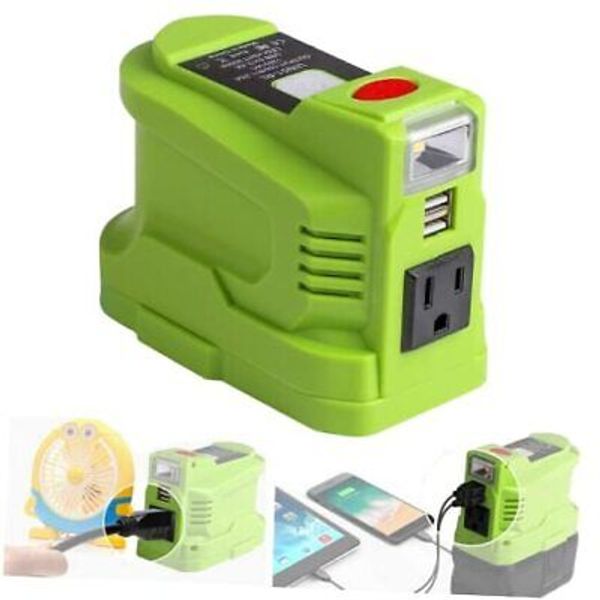 Portable Power Inverter for RYOBI 18V Battery, 150W Inverters Generator Power