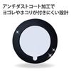 Elecom AT-SCWTBK AirTag Accessory Silicone Case with Double Sided Tape Black