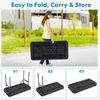Portable Ice Bin Table with Matching Skirt Beverage Cooler Table for Party