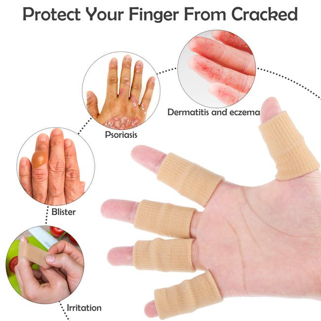 3 Finger Sleeves Splint Brace Compression Finger Protector Support Pain  Trigger