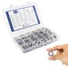AOMIKITSTU Hardware Nuts 510pcs, 21 Models Hexagon Nut, Hex Nuts, Hex Nut Set Hardware for Classified Instruments