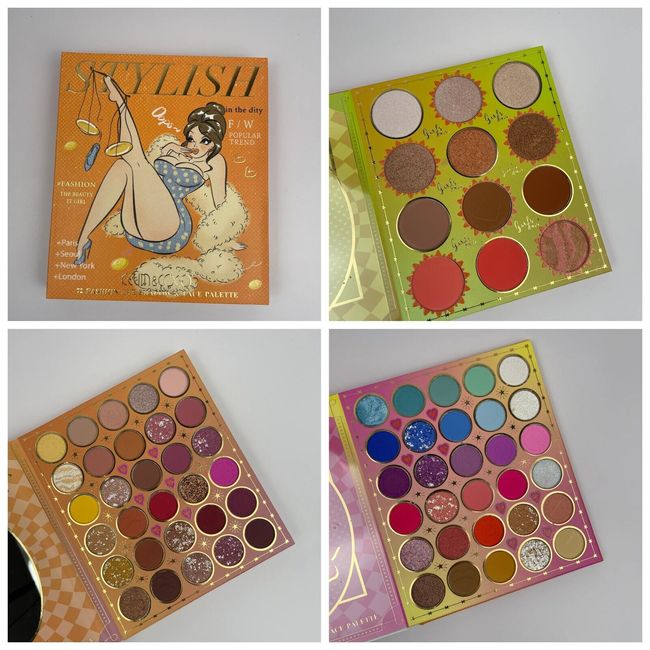 KEVIN & COCO STYLISH 72 EYESHADOW & FACE PALETTE SEALED W/UPC