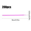 200pcs Micro Applicator Brushes, Pink Disposable Micro Brushes Make Up Micropore Brushes Microbrush Applicators for Eyelash Extensions