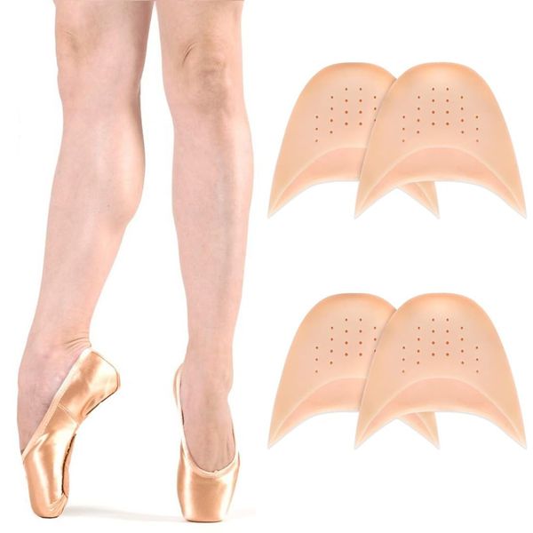 Clyhon 2 Paar Zehenschutz Silikon, Zehenschutz Ballett, Spitzenschuhe Silikon Gel Pads, Gelschoner Zehenkappen, Für Ballett Spitzenschuhe Ballettschuhe High Heel Pumps Schmerzlinderung, A