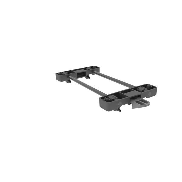 Racktime Snap-it Adaptor Hole Spacing 195 x 100 mm, black