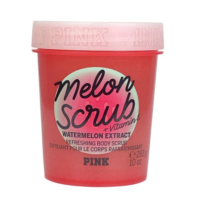 Victoria's Secret Pink Melon Scrub Exfoliating Shower Smoothing Extracts 10 Oz