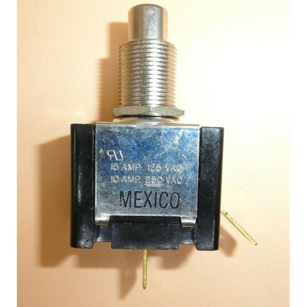 CARLING TECHNOLOGIES MINIATURE PUSH BUTTON LATCHING SWITCH 15A @ 125V