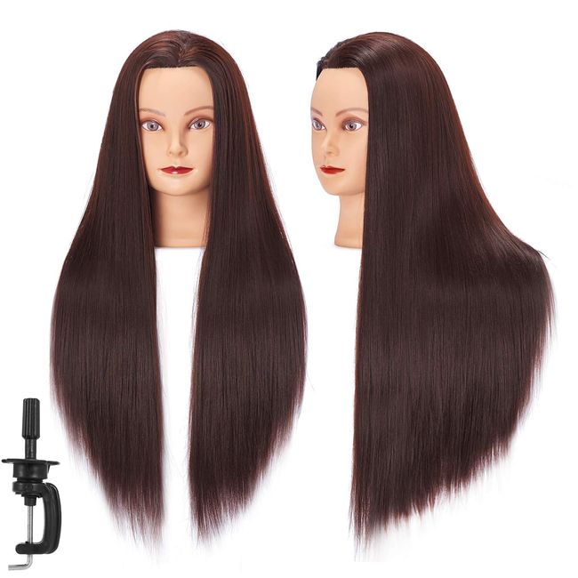 Mannequin Head Real Human Hair for Styling Braid Practice Hairdresser  Training