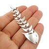 The Mexican Collection Long 925 Sterling Silver Fish Skeleton Pendant