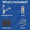 Automatic uPVC Window Restrictor Hook - Universal Child Safety - Includes Screws - Left Hand