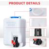 Universal UTV 12V Windshield Washer Bottle Tank Pump Wiper System Reservoir Kit