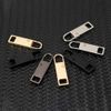 Faderr Zipper Repair Kit, 5pcs Zip Pullers, Zipper Pull-Tab Replacement, DIY Zip Slider Pull Tabs Repair Replacement Mirror Plating Zipper Handle Replacement