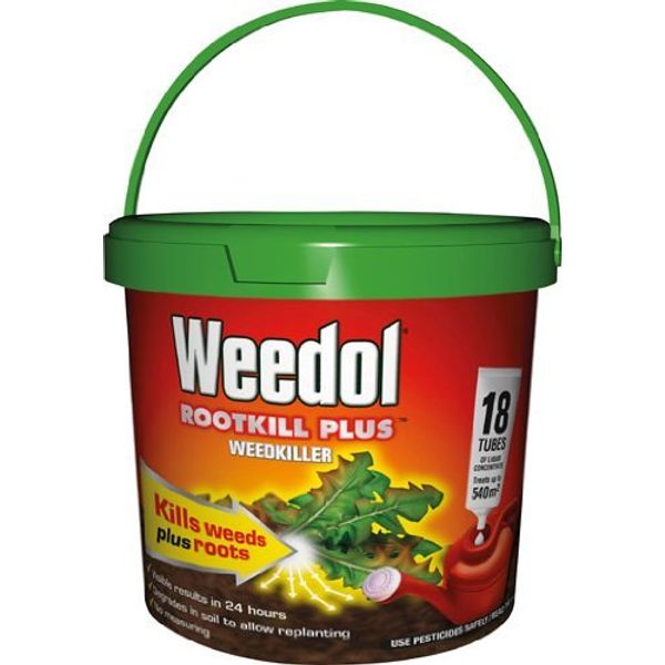 Weedol Rootkill Plus 18 Tubes Weed Killer Strong and Fast Acting Weedkiller