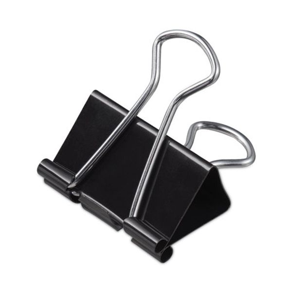 Universal Binder Clips, Mini, Black/silver, 36/box